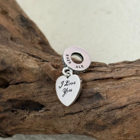 Pandora l Love You Forever S925 Silver Dangle Charm - Picture 4 of 4